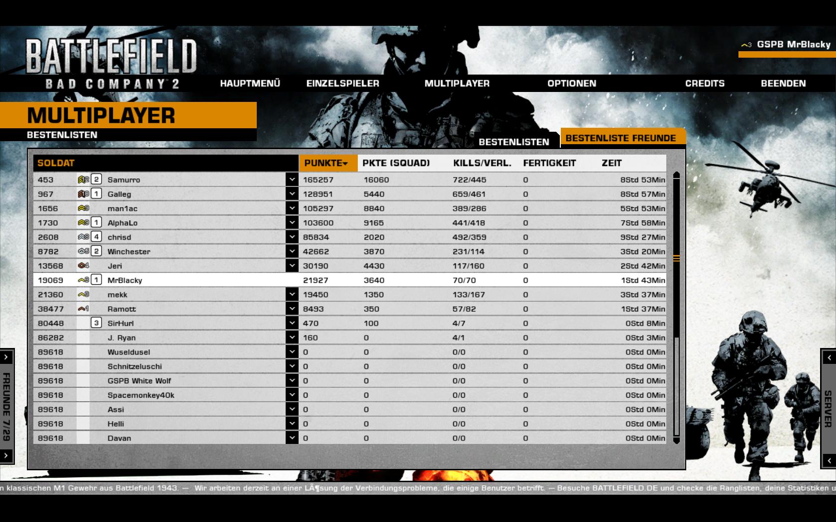 Bad Company 2 Pc Server Status